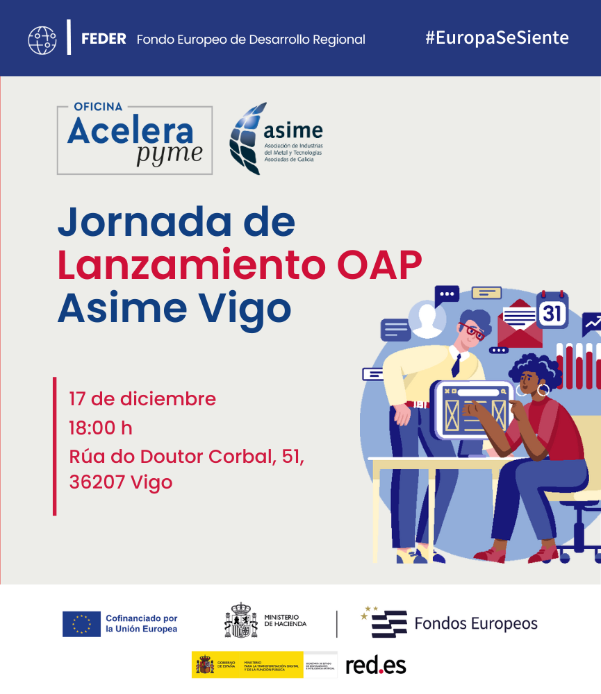 Jornada de lanzamiento Oficina Acelera pyme en Vigo
