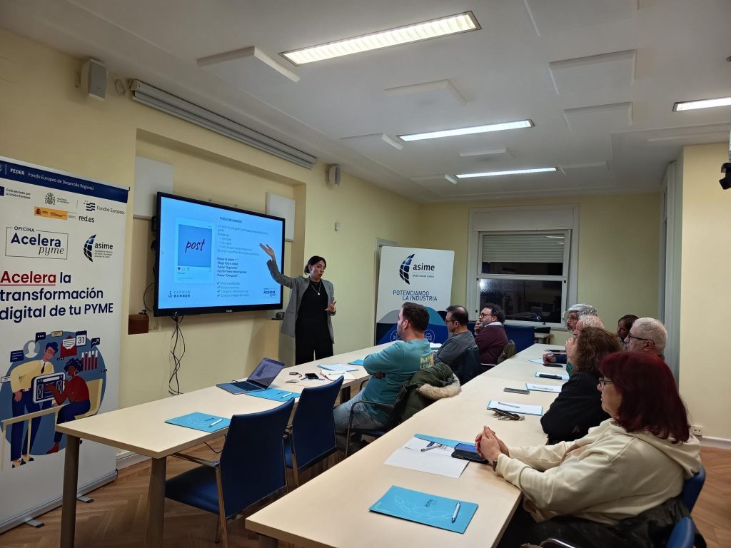 Instagram para pymes. Ofician Acelera Pyme Asime Vigo. Capitán Banner. Alexia Alonso.