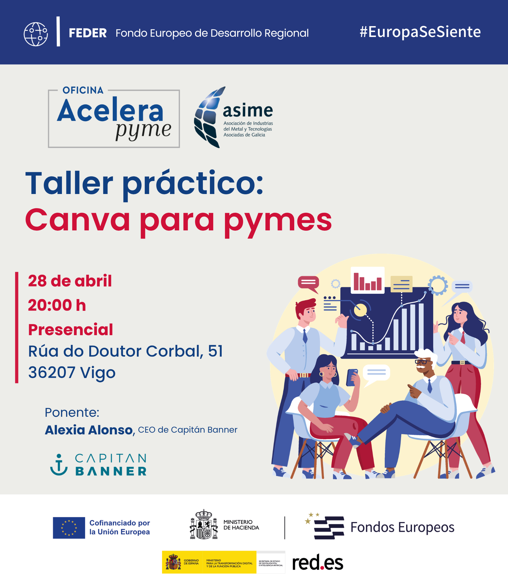 Taller práctico Canva. Oficina Acelera Pyme Asime Vigo